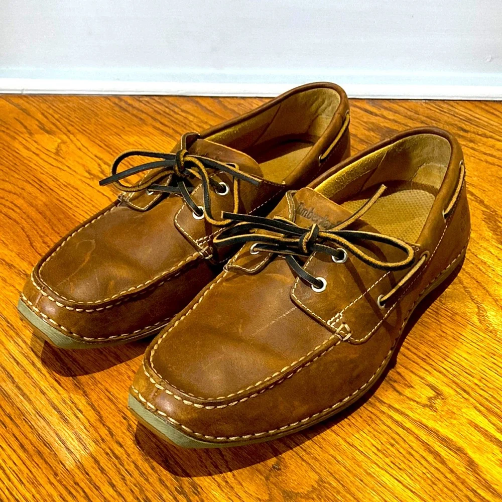 Timberland Smart Comfort Shoes Sz 9M Genuine Leather in Preloved Condition !!